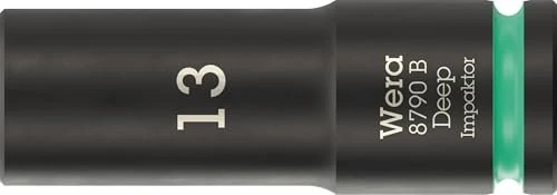 Wera 8790 B Impaktor Deep Außensechskant Steckschlüssel 3/8", 13x63mm
