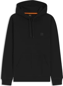 Hugo Boss Regular-Fit Baumwoll-Terry mit Logo-Aufnäher Hoodie schwarz (Herren)