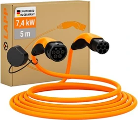 Lapp Mobility Helix Ladekabel Typ 2 orange, 7.4kW, 5m