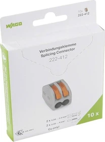 Wago CLASSIC-Verbindungsklemme 2-Leiter, 10 Stück