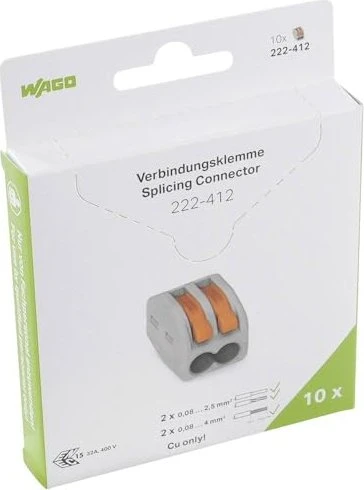 Wago CLASSIC-Verbindungsklemme 2-Leiter, 10 Stück