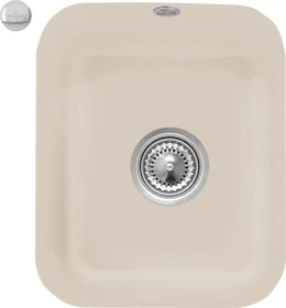 Villeroy & Boch Cisterna 45 Unterbau Becken mittig mit Ablauffernbedienung almond