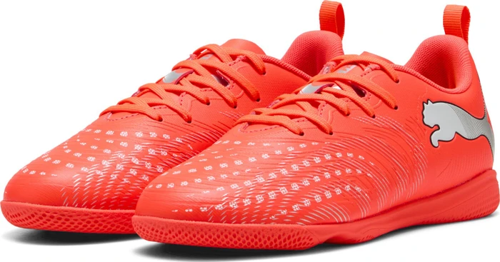 Puma Future 9 Play IN glowing red/puma white/puma black/puma silver (Junior)