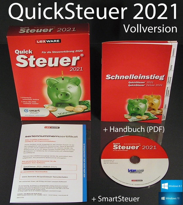 Lexware QuickSteuer 2021 (deutsch) (PC)