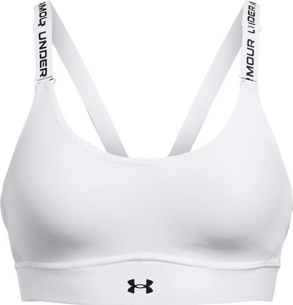 Under Armour Infinity 2.0 Mid Sport-BH weiß/schwarz (Damen)