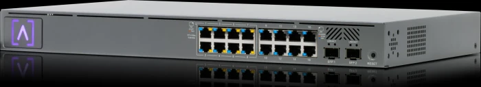 Alta Labs S16-PoE Rackmount Gigabit Managed Switch, 16x RJ-45, 2x SFP, 120W PoE+