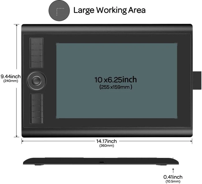 Gaomon Pen Tablet M10K PRO, schwarz