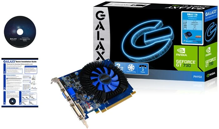 KFA2 GeForce GT 730, 2GB DDR3, VGA, DVI, HDMI