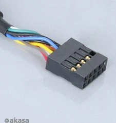 Akasa USB 2.0 Verlängerung intern, 0.4m
