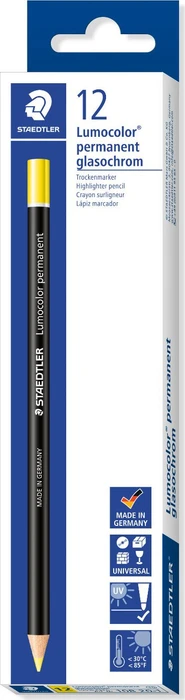 Staedtler Lumocolor glasochrom 108 Trockenmarker gelb