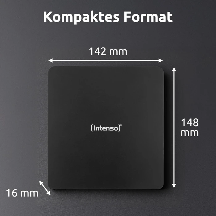 Intenso EOD 400D Slim, SlimLine schwarz, USB-C 3.0