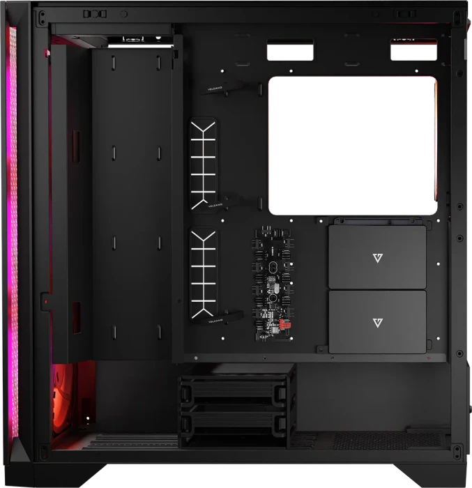 Modecom Volcano Expanse T Apex ARGB Midi, schwarz, Glasfenster