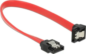 DeLOCK SATA 6Gb/s Kabel rot 0.2m, unten gewinkelt (83977)