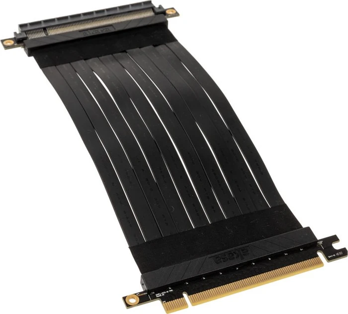Akasa Riser Black X2 Mark IV Riser Card Cable, gerade, PCIe 3.0, 200mm