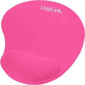 LogiLink Mauspad mit Silikon Gel Handauflage, pink