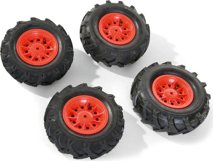 rolly toys rollyLuftbereifung, rote Felge, 2x 325x110, 2x 310x95