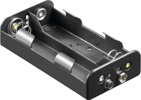 goobay 4x Baby C Batteriehalter mit Druckknopfanschluss