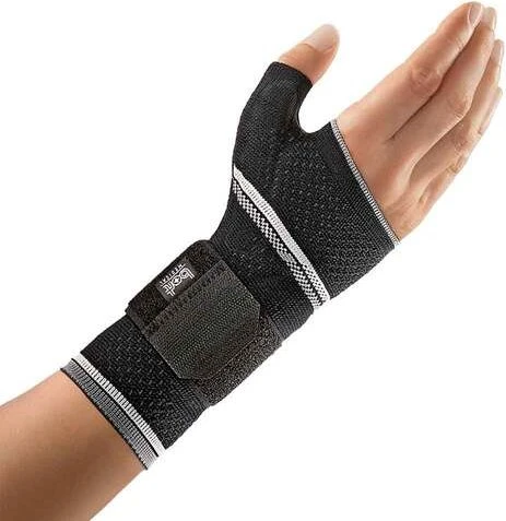 Bort Medical ManuBasic Plus Handgelenkbandage mit Daumeneinschluss links Größe L, 1 Stück