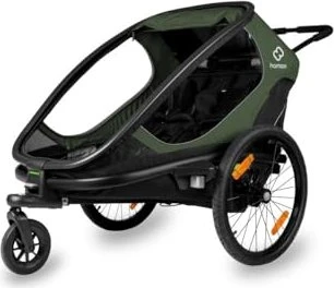 Hamax Outback Twin Fahrradanhänger grün