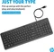 HP 150 kabelgebundene Tastatur, schwarz, USB, ES Vorschaubild
