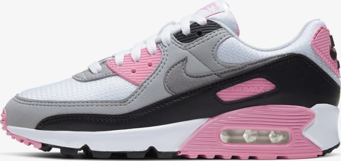 Nike Air Max 90 white/rose/black/particle grey (Damen)
