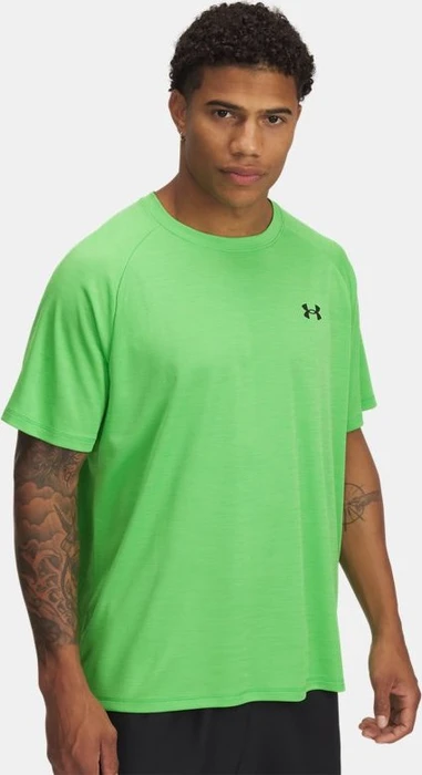Under Armour Tech Textured Funktionsshirt kurzarm cyber green/green spark/black (Herren)