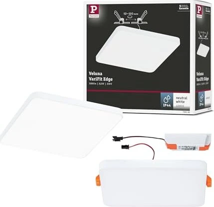 Paulmann Veluna Edge VariFit Einbaupanel eckig 8.5W weiß