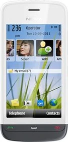 Nokia C5-05 white graphite