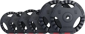 Gorilla Sports Hantelscheiben Kunststoff Gripper Set 17.5kg