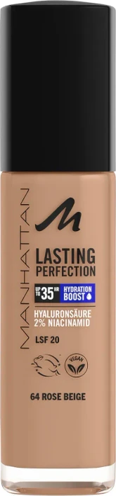 Manhattan Lasting Perfection 35h Foundation 64 rose beige LSF20, 30ml