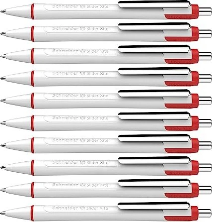 Schneider Slider Xite XB Kugelschreiber weiß/rot, 10er-Pack