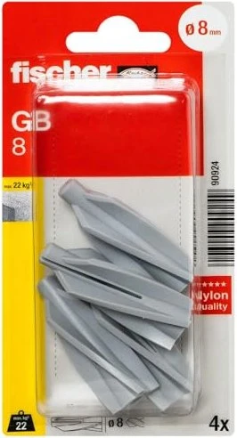 fischer GB 8x50 K NV Gasbetondübel, 8x50mm, 4 Stück