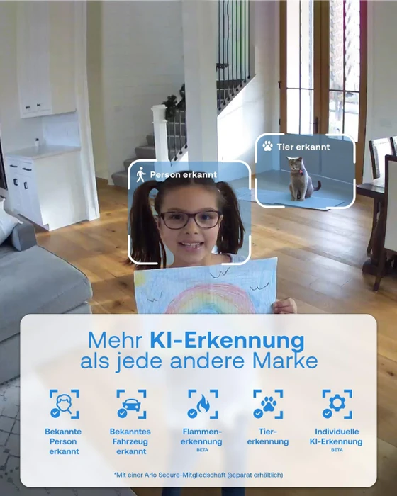 Arlo Ultra 3 weiß, inkl. Smart Hub und 2x Solarpanel, 2er-Pack