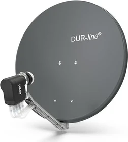 Dura-Sat Dur-line Select 75 G + Ultra Oct LNB - 8 Teilnehmer Set, anthrazit