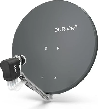 Dura-Sat Dur-line Select 75 G + Ultra Oct LNB - 8 Teilnehmer Set, anthrazit