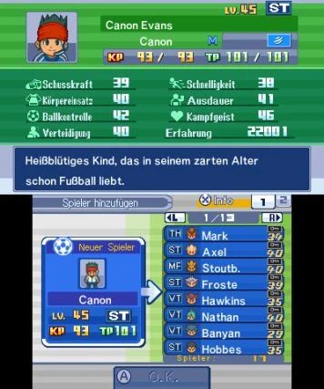 Inazuma Eleven: Team Oger greift an (3DS)