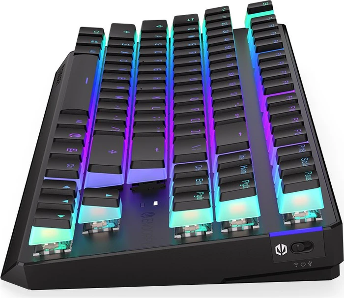 Endorfy Thock TKL Wireless Pudding, PBT, LEDs RGB, hot-swap, Kailh Box RED, USB/Bluetooth, US
