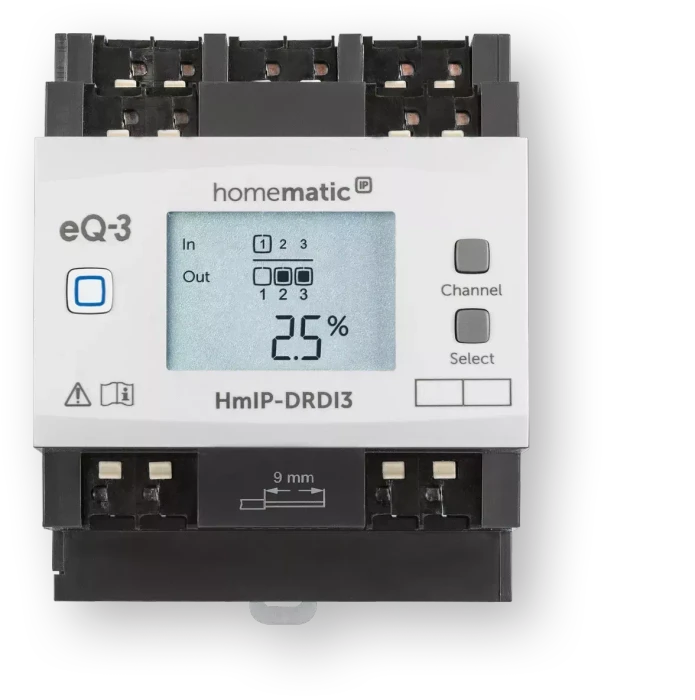 eQ-3 Homematic IP Funk-Dimmaktor, 3-fach, 4TE REG