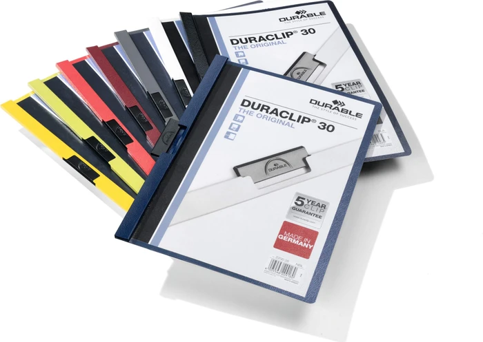Durable Duraclip 30 Klemmmappe, A4, anthrazit/transparent
