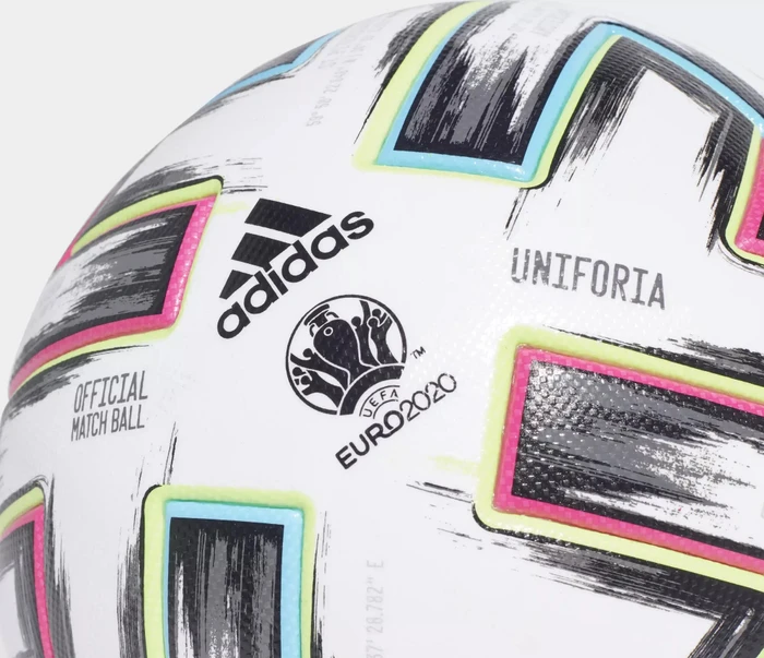 adidas Uniforia Pro Fußball white/black/signal green/bright cyan