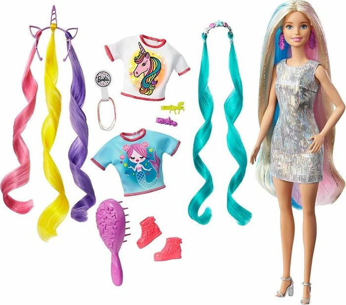 Mattel Barbie - Fantasy Hair Mermaid & Unicorn Looks