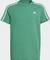 adidas Essentials 3-Streifen Cotton T-Shirt kurzarm semi court green/white (Junior) Vorschaubild