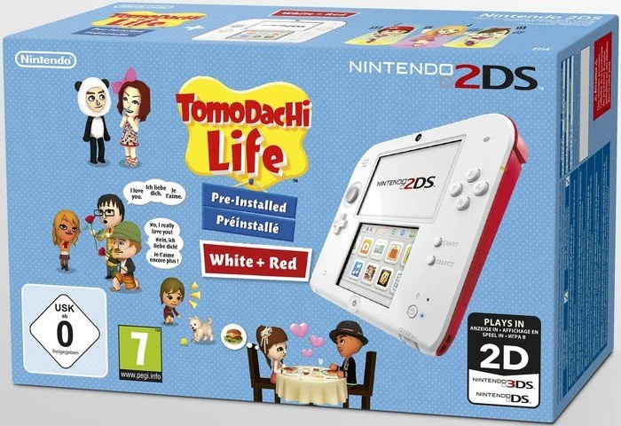 Nintendo 2DS Tomodachi Life Bundle weiß/rot