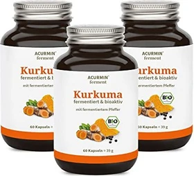 Cellavent Acurmin Ferment Kurkuma Kapseln, 180 Stück (3x 60 Stück)