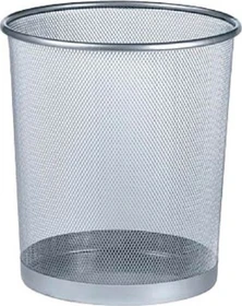 Zeller Mesh Papierkorb silber
