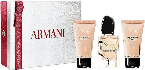 Giorgio Armani Si EdP 50ml + Duschgel 50ml + Body Lotion 50ml Duftset