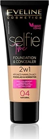 Eveline Cosmetics Selfie Time 2in1 Make-Up Foundation & Concealer 04 natural, 30ml