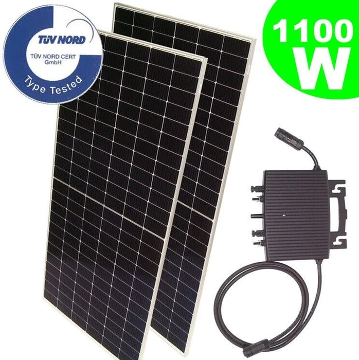 D+L 800W Wechselrichter + D+L ST550W Black Frame, 1.10kWp