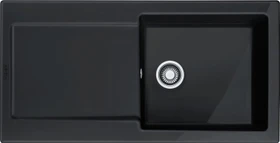 Franke Maris MRK 611-100 Einbau Becken rechts mit Ablauffernbedienung onyx