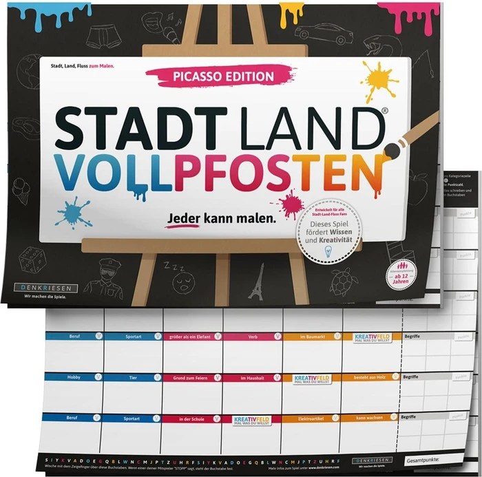 Stadt Land Vollpfosten - Picasso Edition - "Jeder kann malen"